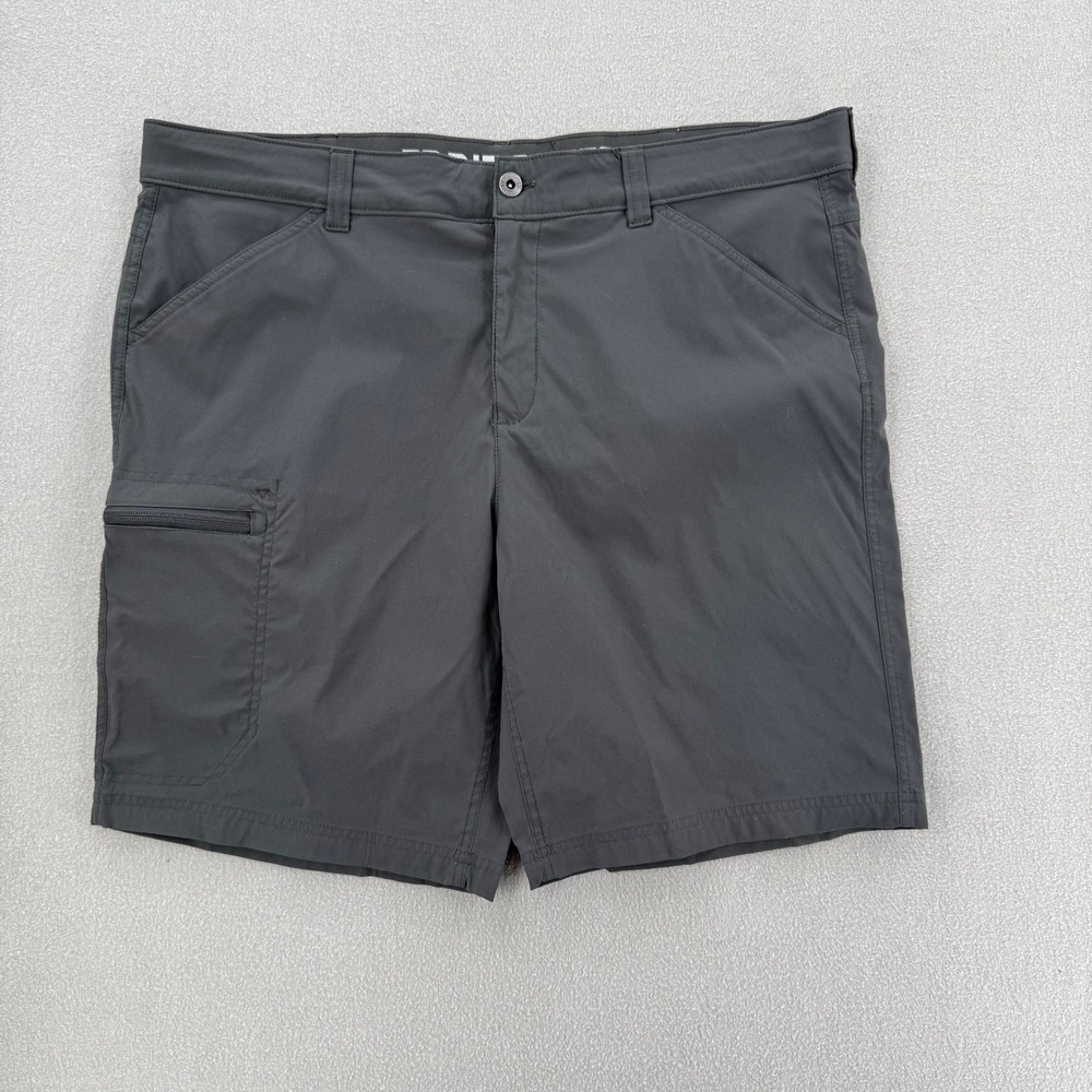 Eddie Bauer Hiking Pockets Charcoal Gray Adjustable Waist Shorts Men Size 40